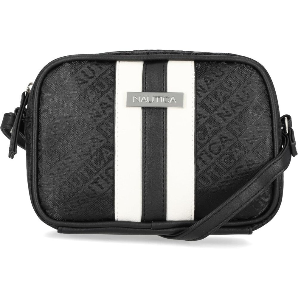 Women's Black Lakeside PU leather Candid Camera Adjustable Crossbody Bag